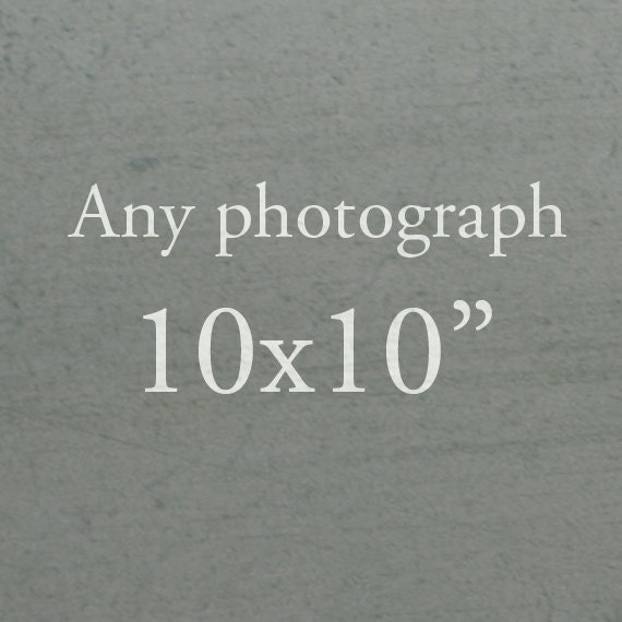 Any Single 10x10" Print