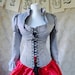 Steampunk Victorian black white stripe jacket-size xlarge, ready to ship