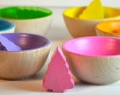 Waldorf Toy - Sorting Trees,  Wooden toy / Educational  Montessori Toy