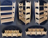 Stackable Doll Quad Bunk Bed 18 inch American Girl Dolls Quadruple Four Stacking Beds