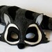 Rod  and Rhonda Raccoon Felt Mask and Tail pretend play costume