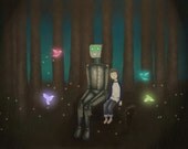 Robot and the Girl- Print