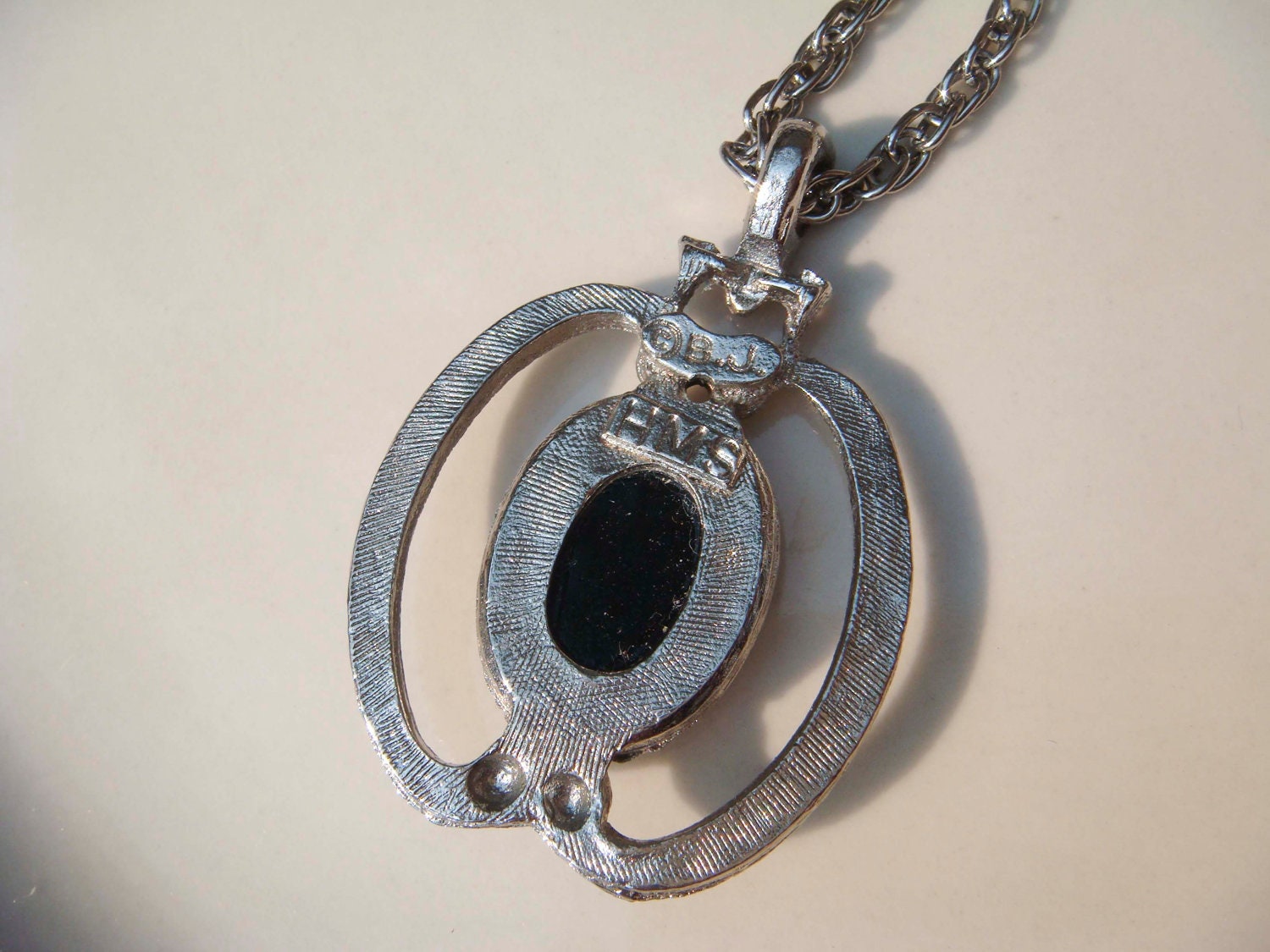 Summer Sale Vintage HMS Madeira Creations Cameo triple layer Necklace