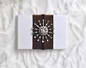 Best Man Gift, Mini Wedding Album, Mad Men Starburst, Ancestry Keepsake, Housewarming, Blank Book, Unique Mens Gift, Mid Century Star