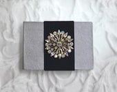 Best Man Gift, Small Wedding Album, Groom's Gift, Mid Century Mad Men, Blank Book, Blank Journal, Snowflake Guest Book, Unique Mens Gift