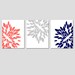 Modern Abstract Painterly Floral - Set of Three Large Scale 8x10 Floral Art Prints - Choose Your Colors