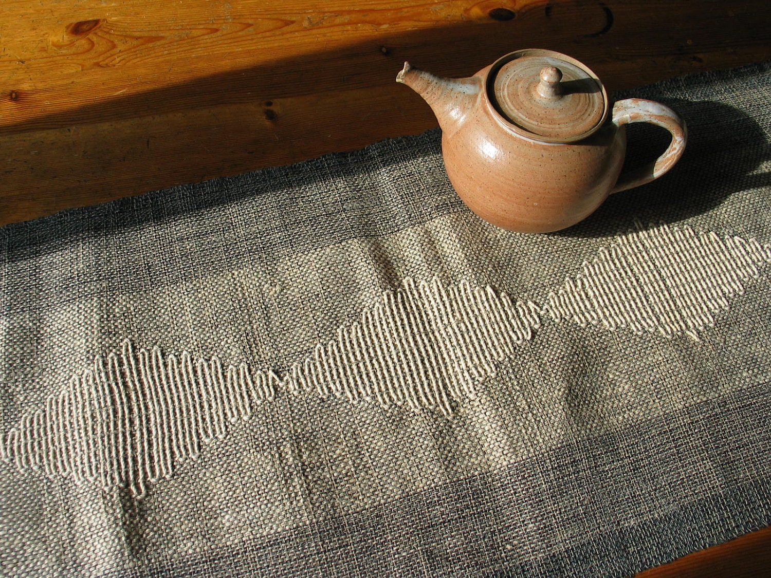 Handwoven table runner