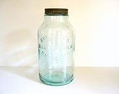 Antique Blue Jar / Malted Milk Jar / Horlick's / Racine Wisconsin / England
