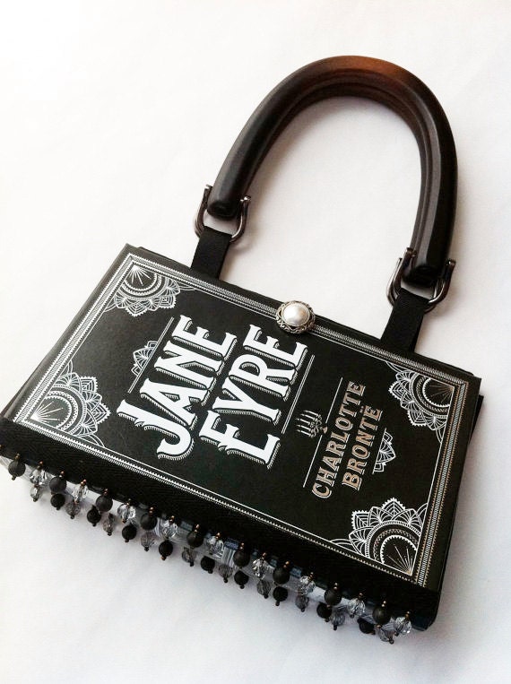 Jane Eyre Book Purse - Beaded Embellished Ribbon Accent