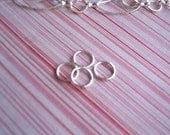50pcs 10mm Shiny Silver Jump Rings