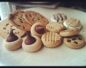 Fake cookies polymer clay cookie assortment
