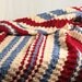 Blanket, Crochet Blanket afghan, diagonal stripes, blanket, hand crocheted, Blanket quilt