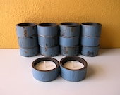 Restaurant decor tea lights, industrial decor,  metal votive holder