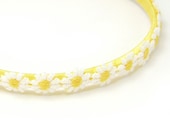 Daisy Headband, Daisy Chain Headband, Daisies Head Wreath, White, Lemon Yellow, Toddler, Girl, Teen, Women