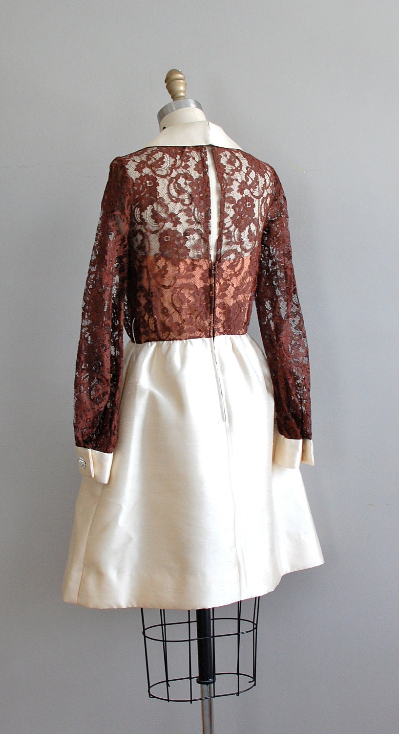 vintage 60s dress / 60s dress / lace dress / Suzette dress