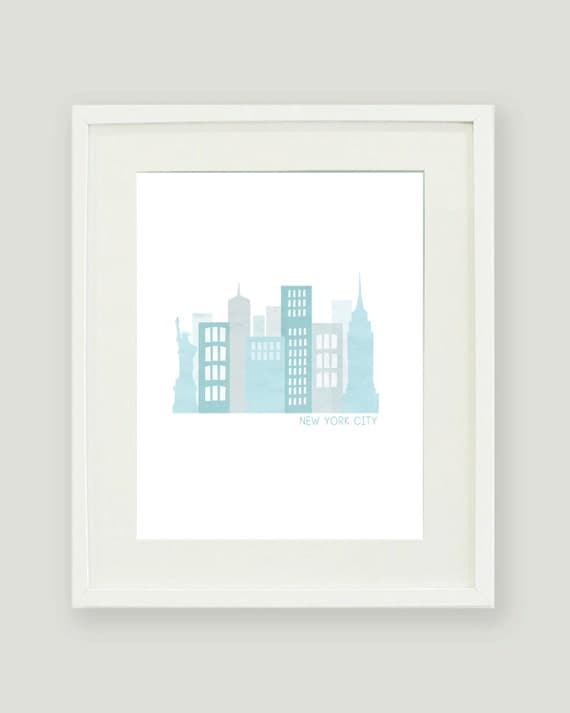 New York City Printable - Digital Print - 8x10
