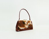 60s Purse / Pony / Small Handbag / Top Handle / Girl's Purse