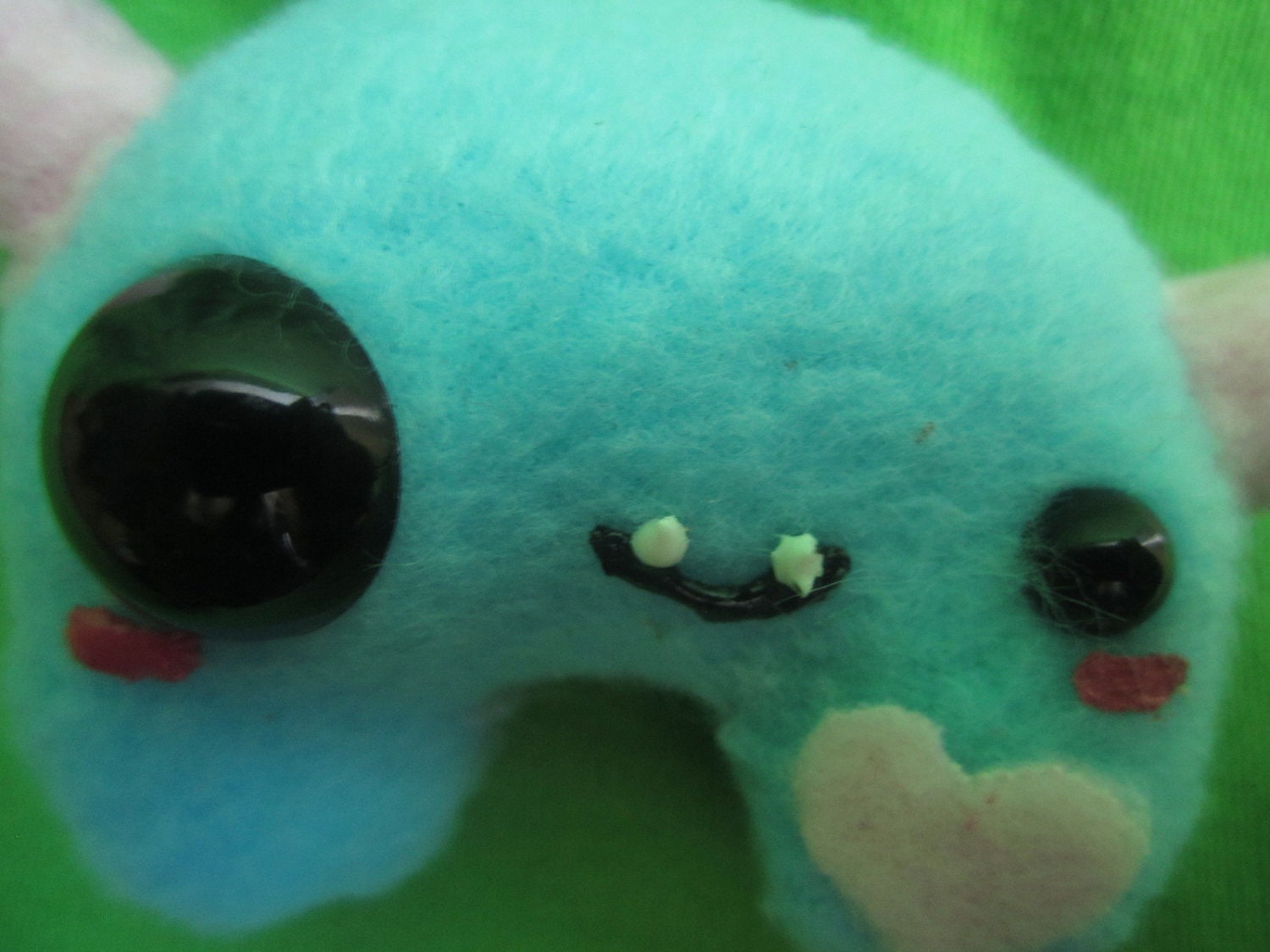 Candy Plush Monster - Cute Tiny Pink and Blue with Horns