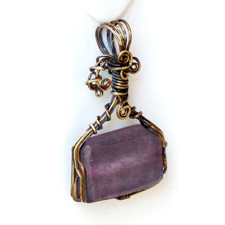Dusty Lavender Recycled Glass Pendant