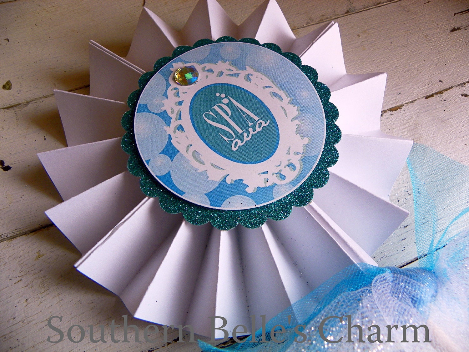 Spa Pinwheel Centerpiece...Set of 1 Pinwheel. Il_170x135