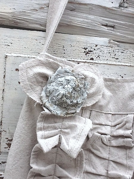 Women's Shoulder Travel Bag, Natural Industrial Canvas, Tissue Holder, Purse Accessory