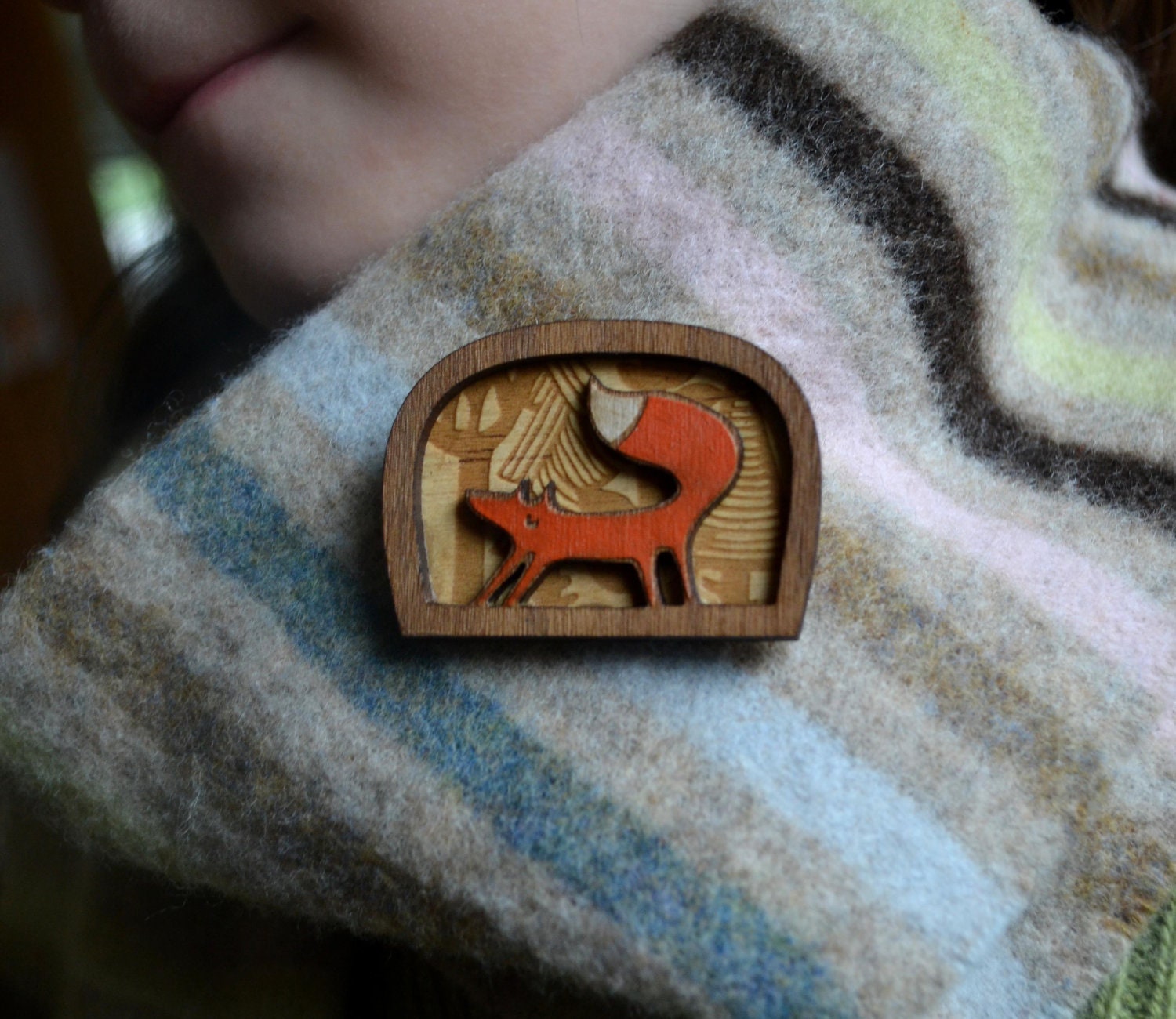 Foxy brooch