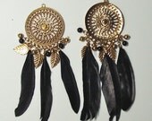 1 Pc Premium Large Gold Dream Catcher Charm Charm