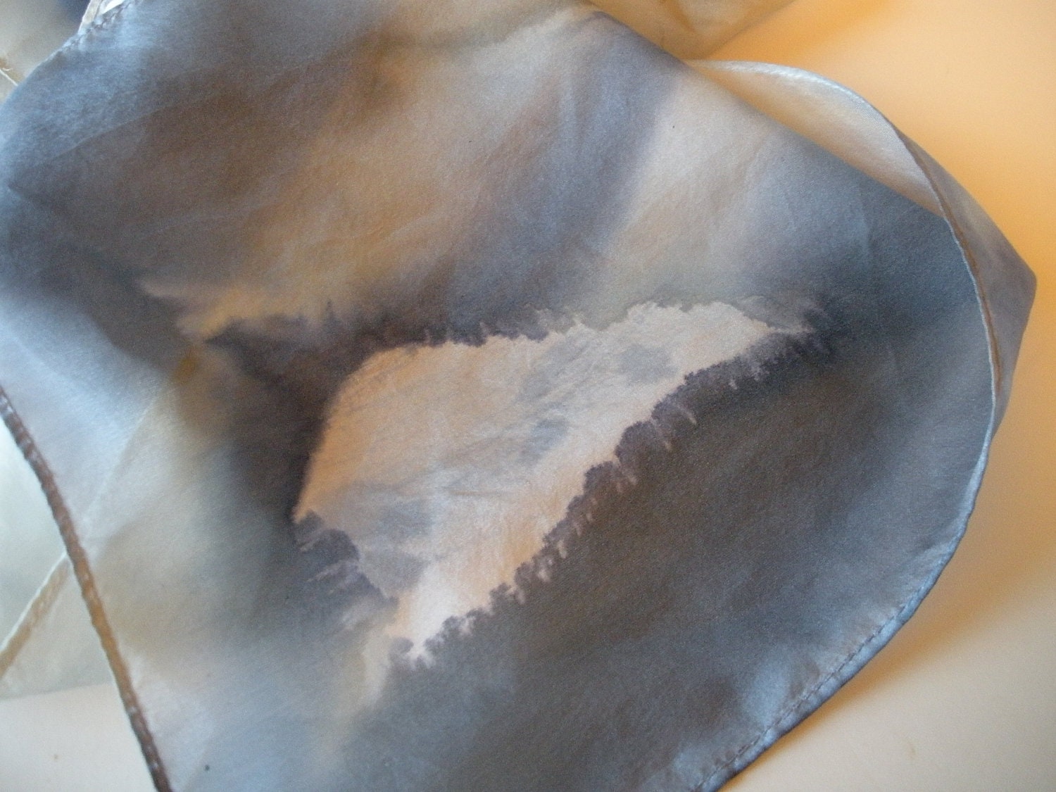 Rainy Day Blues Silk Scarf