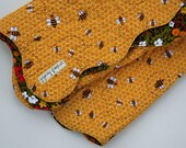 Heirloom Crafted, Modern Design, Spindrift Quilt - Flora and Fauna, Bees, Wildflowers