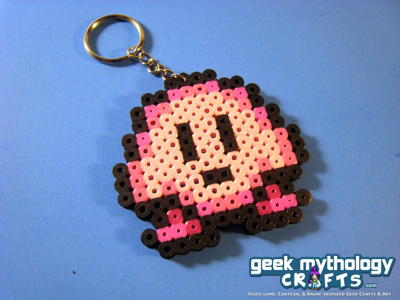 Nintendo Kirby Bead Sprite Key Chain