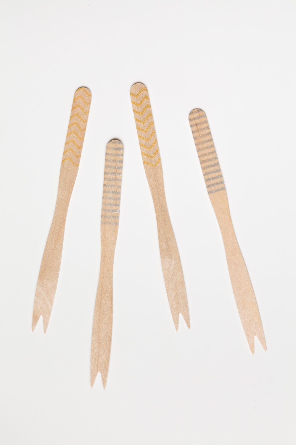 METALLIC Cocktail Forks - Gold Silver
