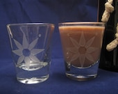 Star Etched Shot Glasses - DancesWithMonsters