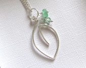 Seaglass Jewelry Garden Leaf Design