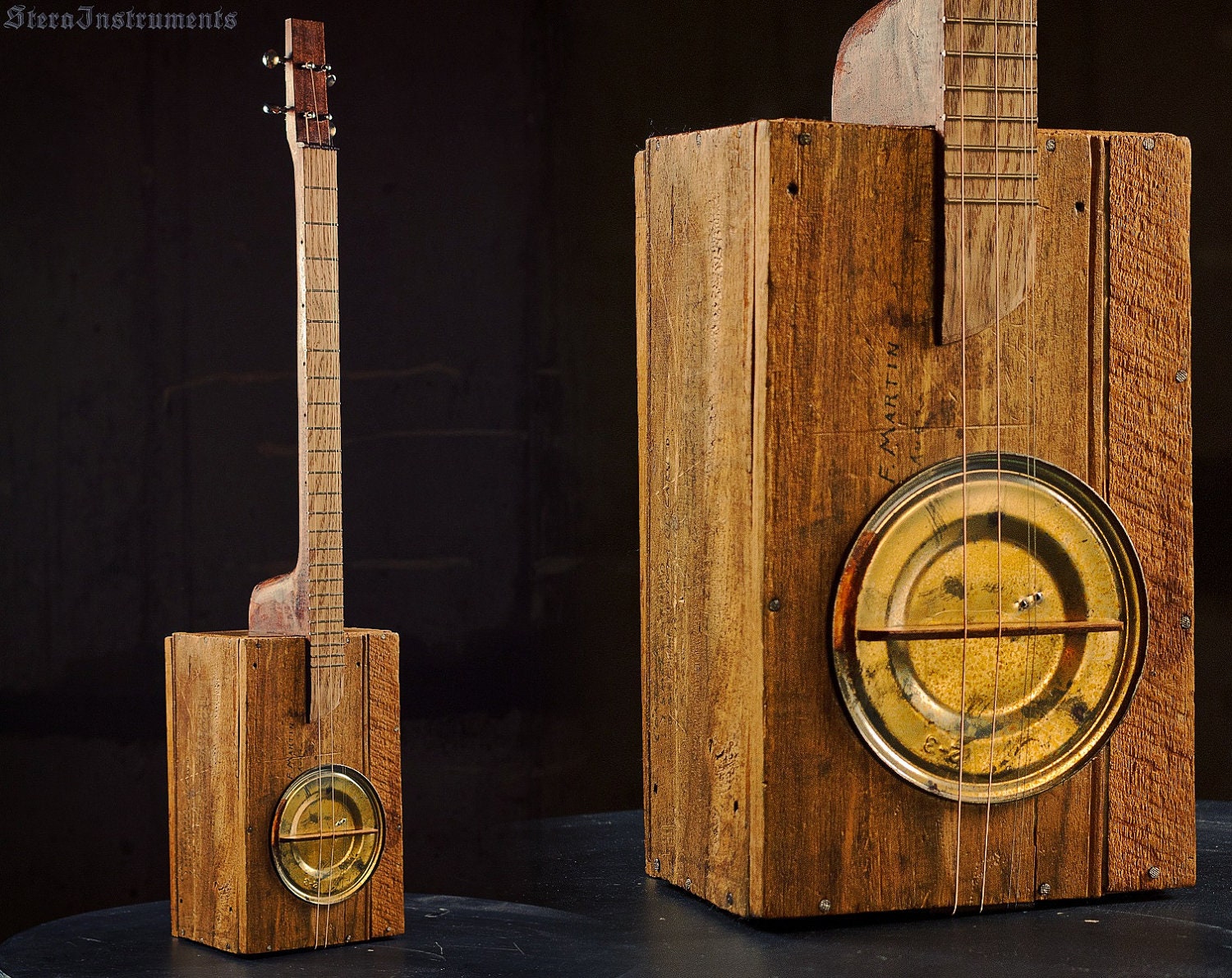 Guitar 1940 Wooden Shipping Box WWII 3 String