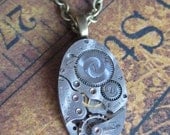 Ovoid  - Steampunk Necklace - Repurposed Art