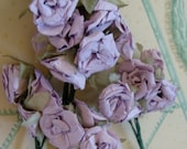 Antique Large Deadstock 1940s New/Old Stock Lavender Millinery Roses Lot