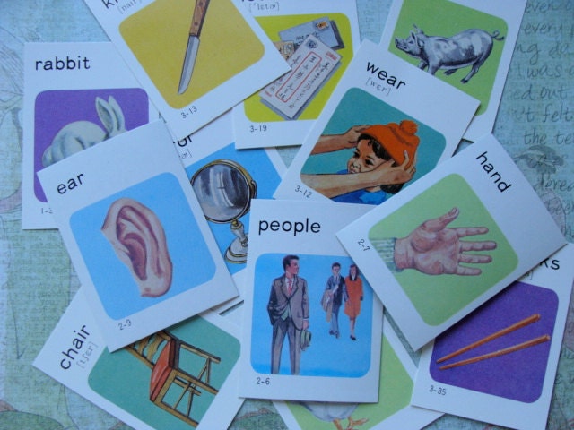 Very Vintage Picture Flash Card