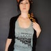 Astral Teepee - womens tri-blend racer back jersey tank top - black - by Bark Decor