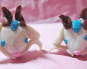 Hand Sculpted Spirited Away Haku Earrings