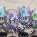 Bridesmaid Wine Glasses Personalized Set/6 Dotty Design