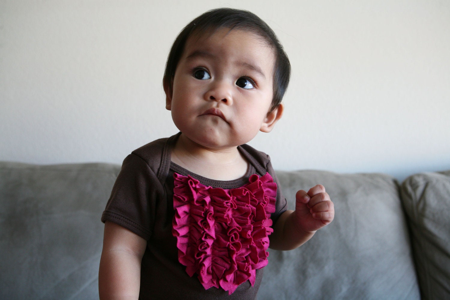 Little Lady Ruffled Onesie