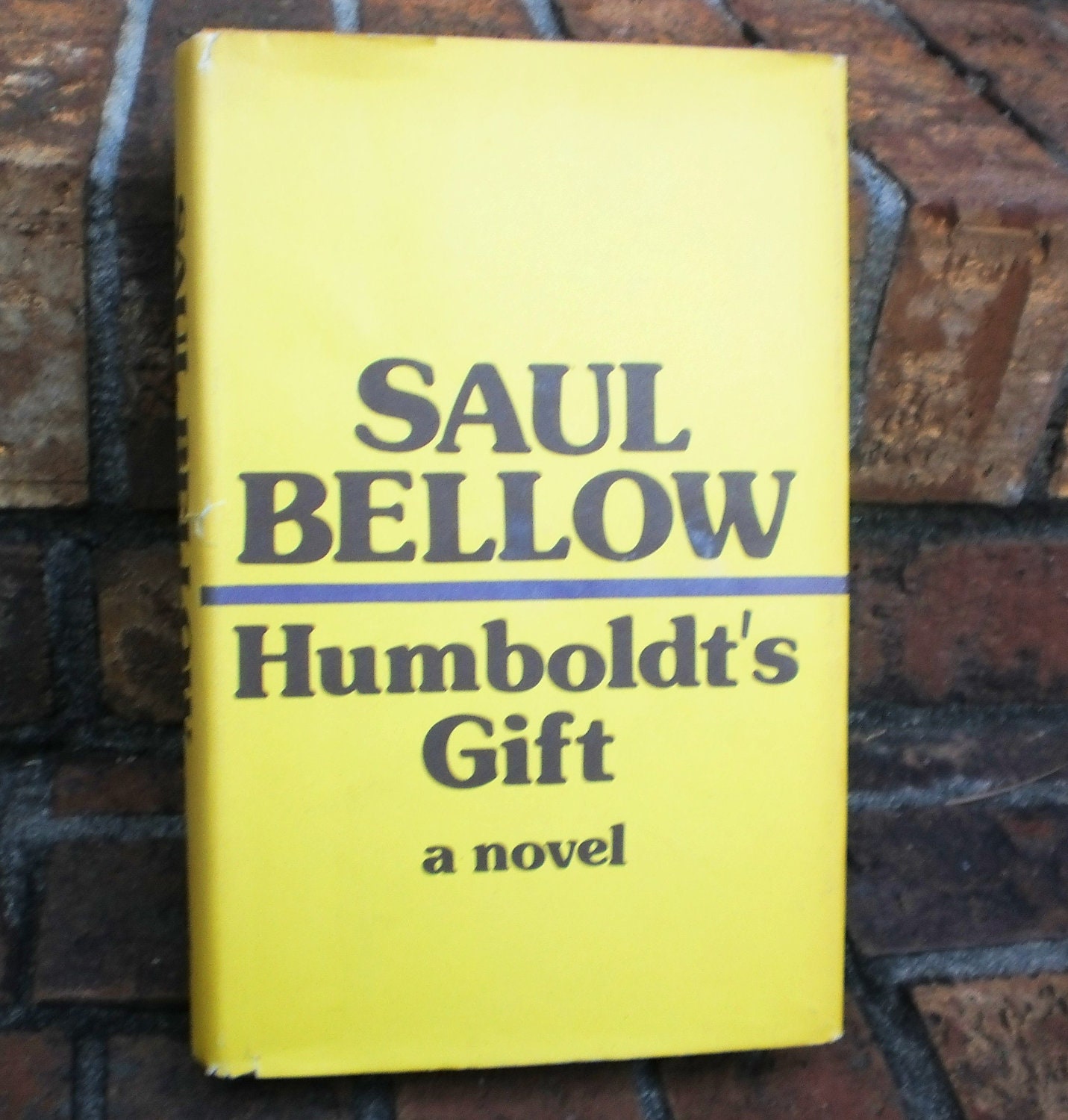 Saul Bellow Humboldt's Gift 1st Edition Pulitzer Prize Winner Book Vintage Fiction Novel in Dust Jacket 70s 1975 American Literature