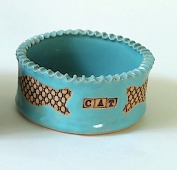 Made to Order: Handmade Personalized Pet Bowl Size Small