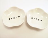 Hand Painted Ring or Placecard Dishes for Your Unique Wedding