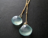 Aqua necklace, Aqua blue Lariat Necklace, customized bridesmaid jewelry, lariat style bridesmaid necklace