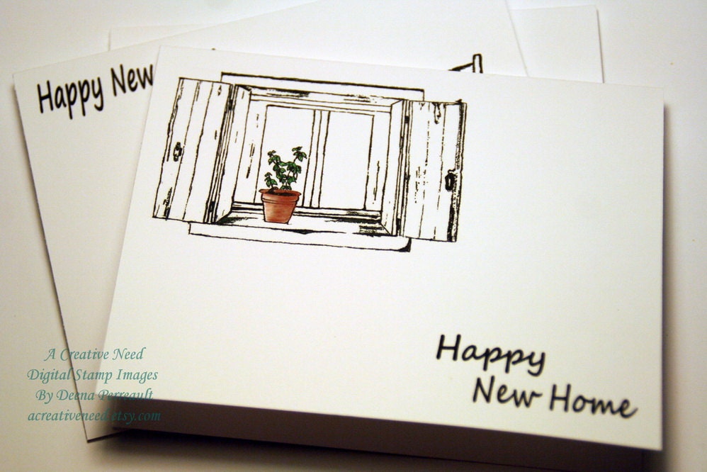 MIX and MATCH  Clean and Simple Cards  Create your SET of  4 Greetings