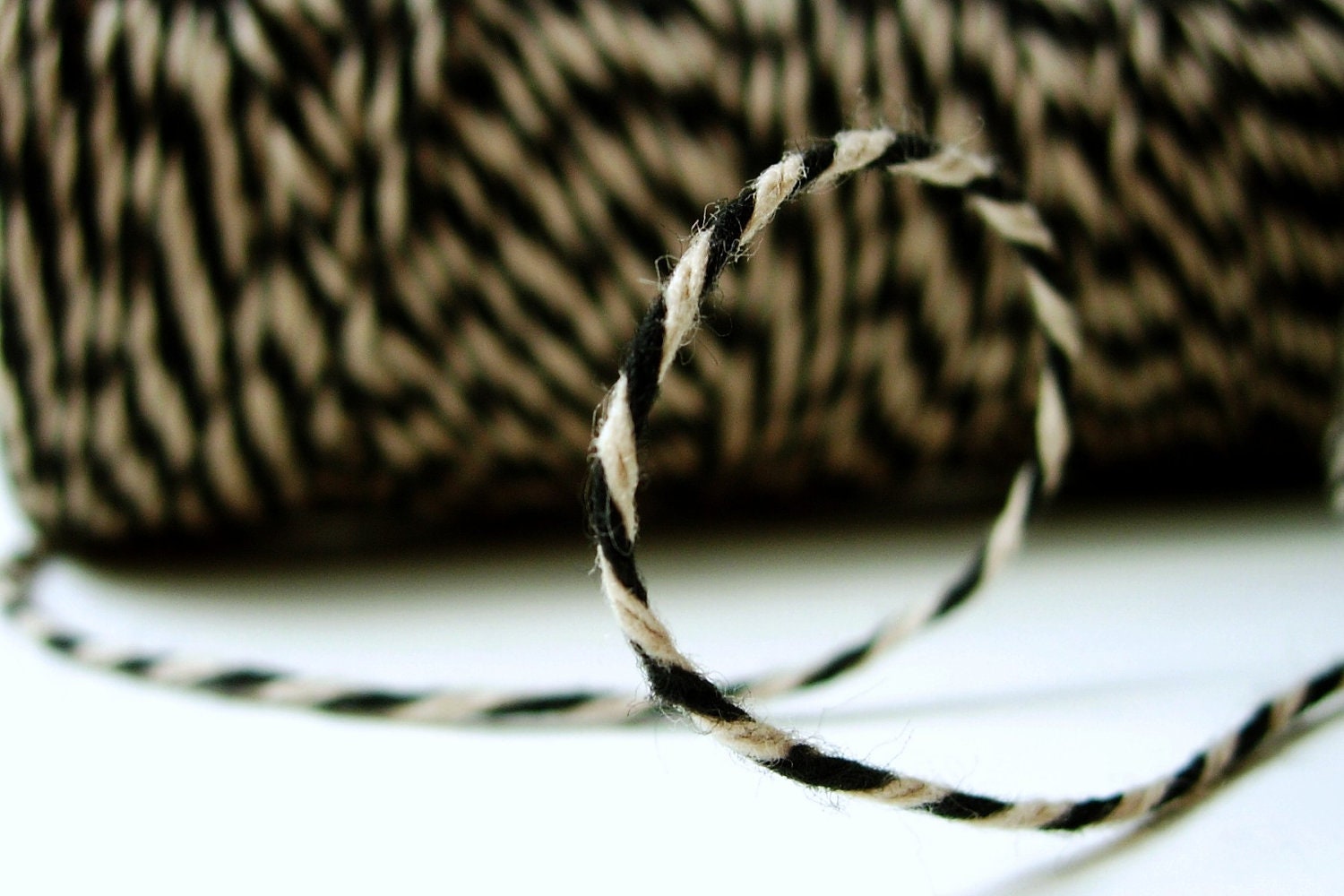 New Black Kraft Bakers Twine by Timeless Twine - 1 Spool (160 Yards)