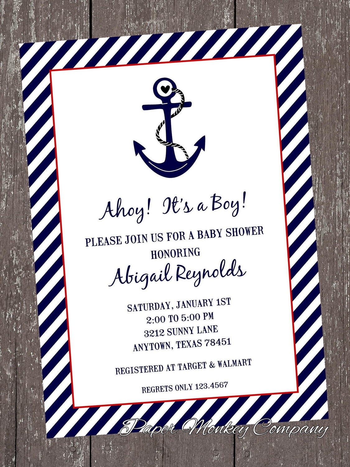 Nautical Baby Shower Invitations Il_170x135
