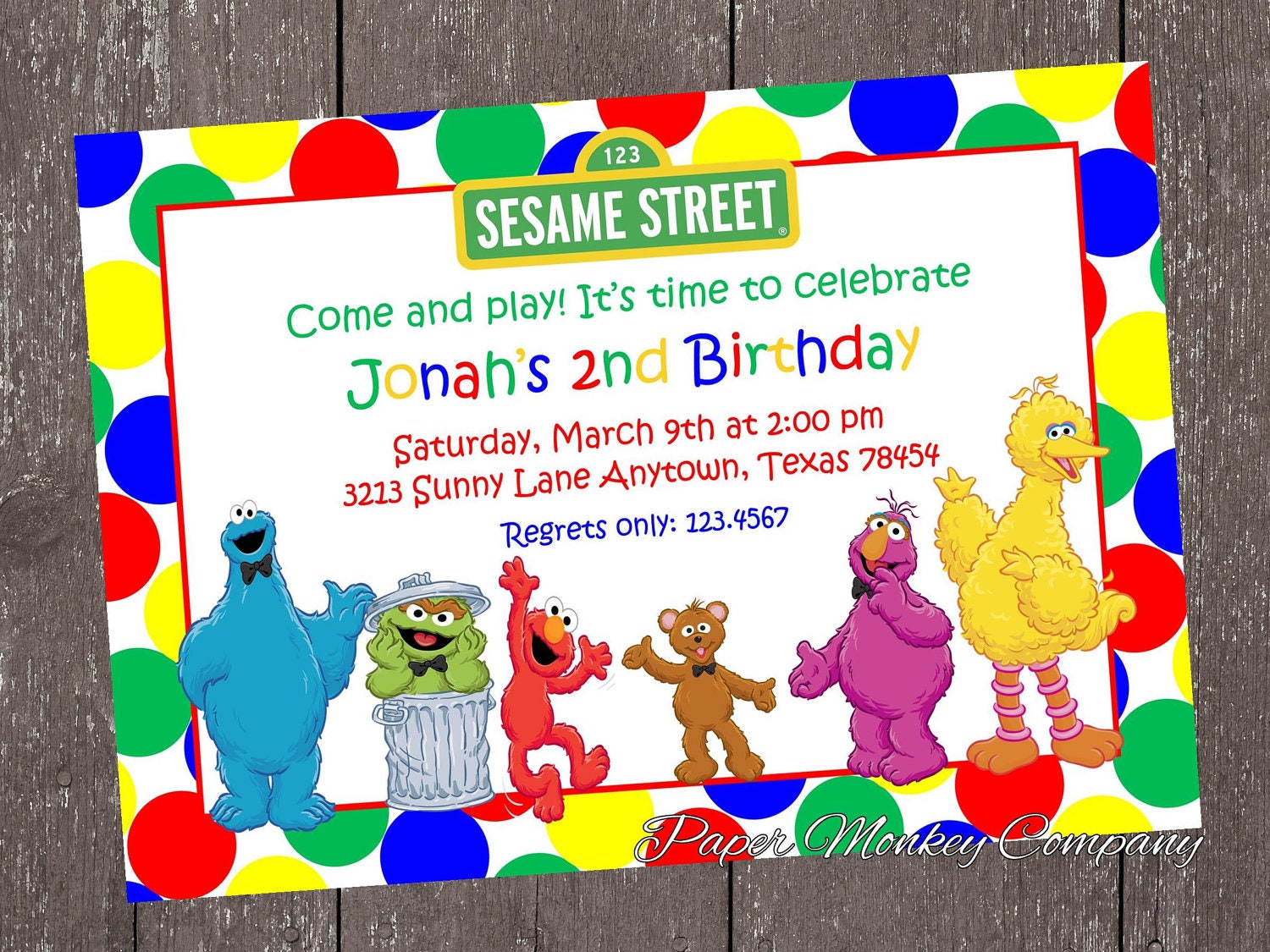 Sesame Street Birthday Invitations Il_570xn