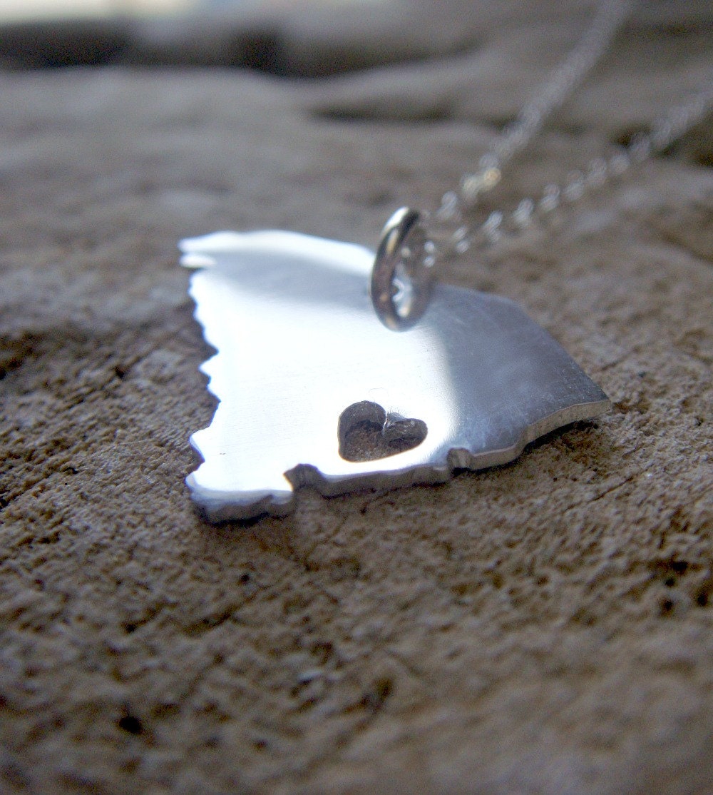 Sterling Silver State Pendants - Made to Order